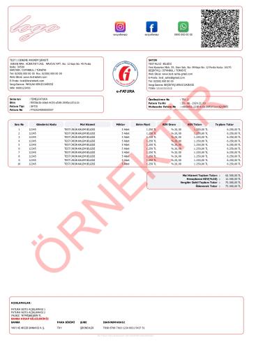 xslt tasarım fatura şablon 13