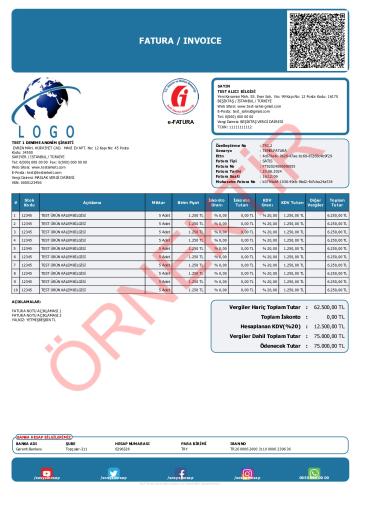 xslt tasarım fatura şablon 15