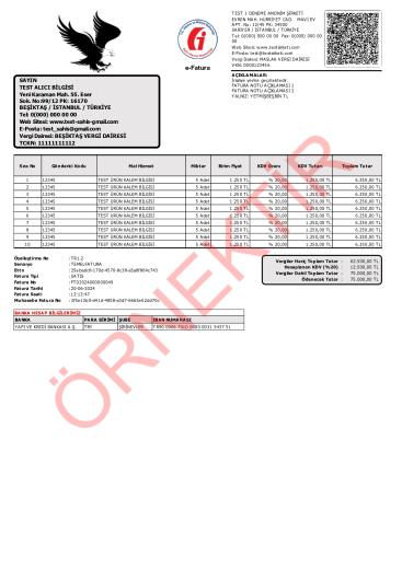 xslt tasarım fatura şablon 20