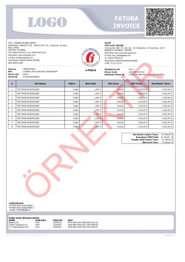 xslt tasarım fatura şablon 22