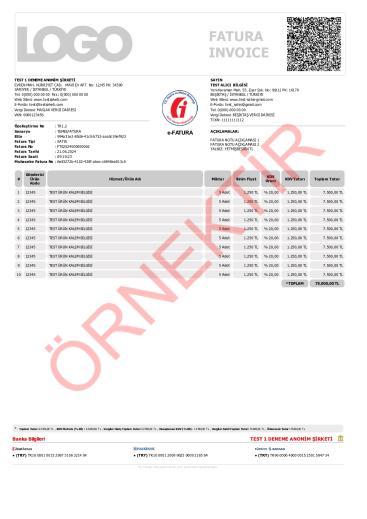 xslt tasarım fatura şablon 8