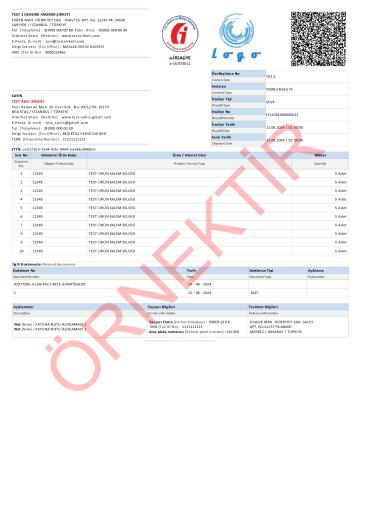 xslt tasarım irsaliye ingilizce şablon 26