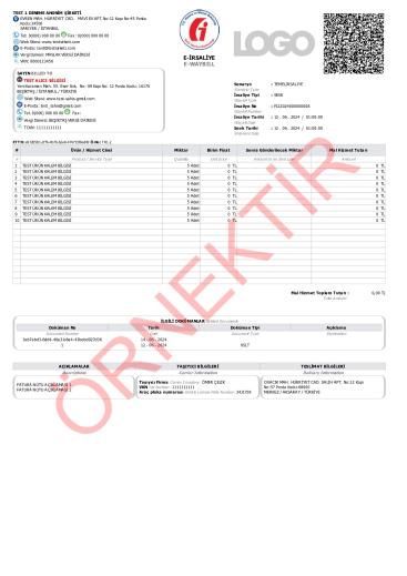 xslt tasarım irsaliye ingilizce şablon 29