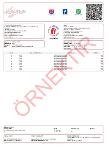xslt tasarım irsaliye şablon 13
