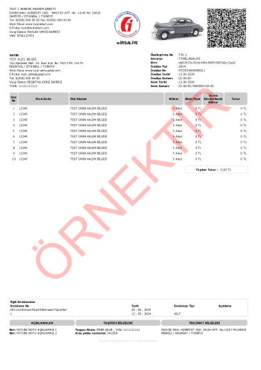 xslt tasarım irsaliye şablon 16