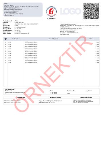 xslt tasarım irsaliye şablon 25