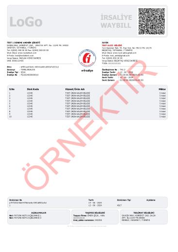 xslt tasarım irsaliye şablon 27