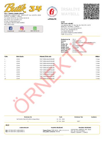 xslt tasarım irsaliye şablon 4