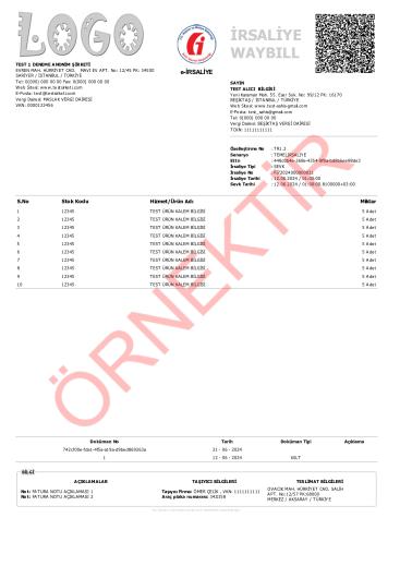 xslt tasarım irsaliye şablon 7