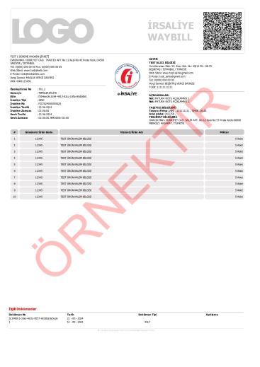 xslt tasarım irsaliye şablon 8