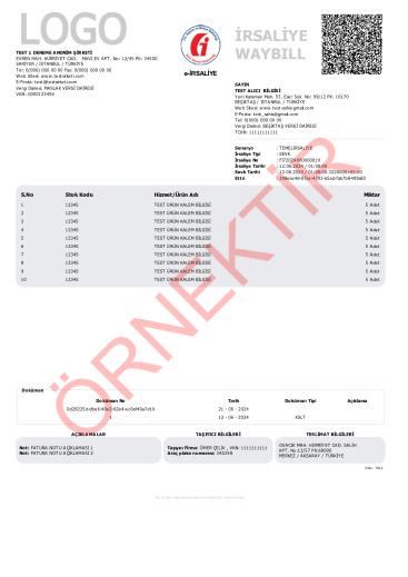 xslt tasarım irsaliye şablon 9